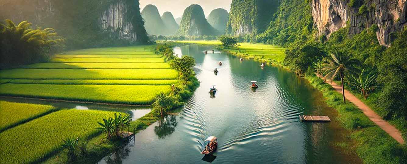 Ninh Binh Tour: Hanoi - Hoa Lu - Tam Coc - 1 Day